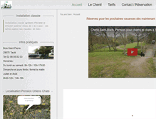 Tablet Screenshot of chenil-saint-roch.com